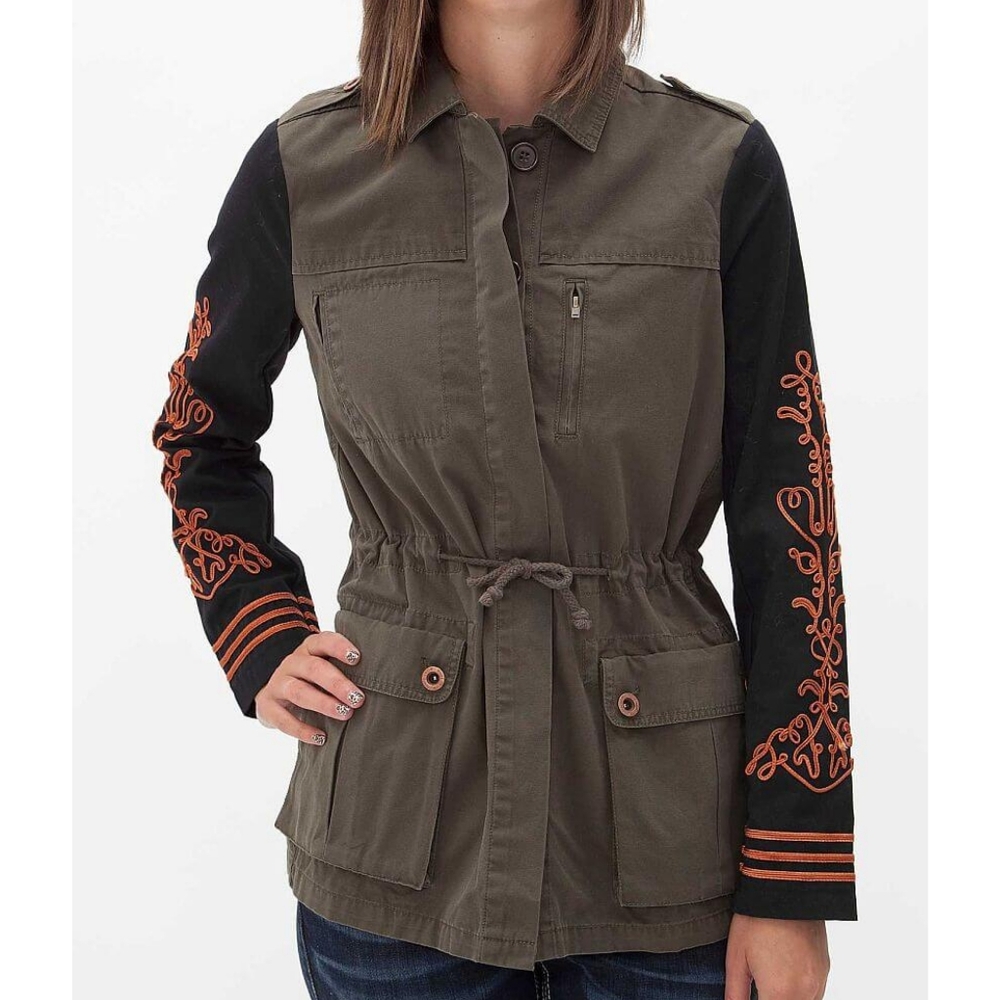 White Crow Canvas Jacket Olive Black Medium